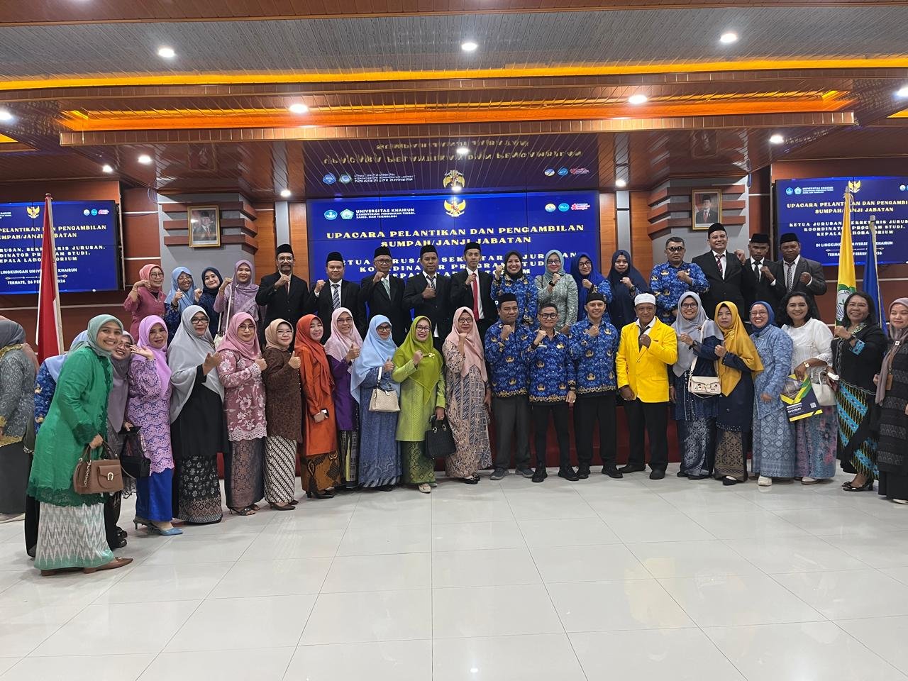 Pelantikan Ketua Jurusan, Kaprodi, dan Kepala Laboratorium di Lingkungan Unkhair