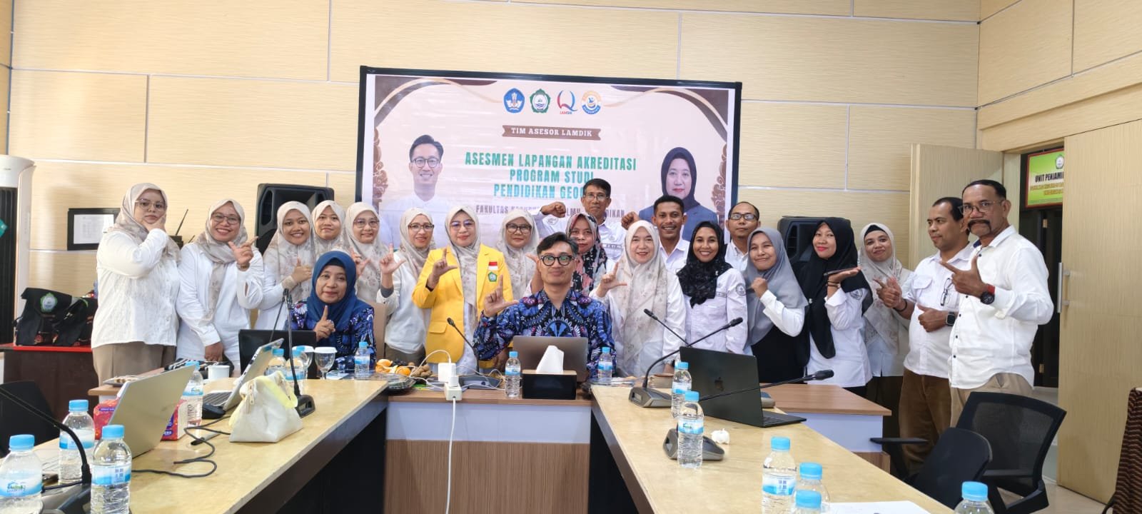 Sambut Tim Asesor LAMDIK, Program Studi Pendidikan Geografi FKIP Unkhair Jalani Asesmen Lapangan Akreditasi